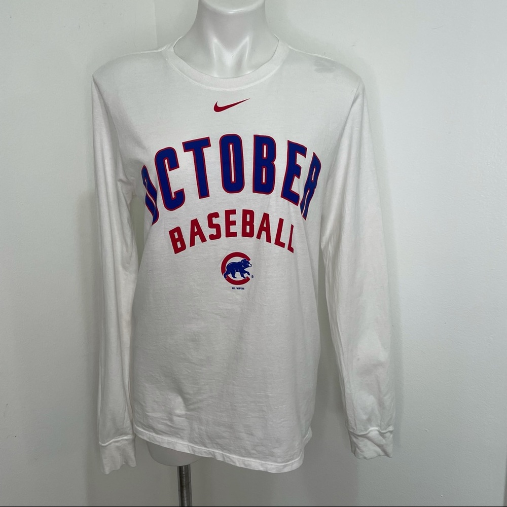 Chicago Cubs Nike long sleeve medium white shirt
